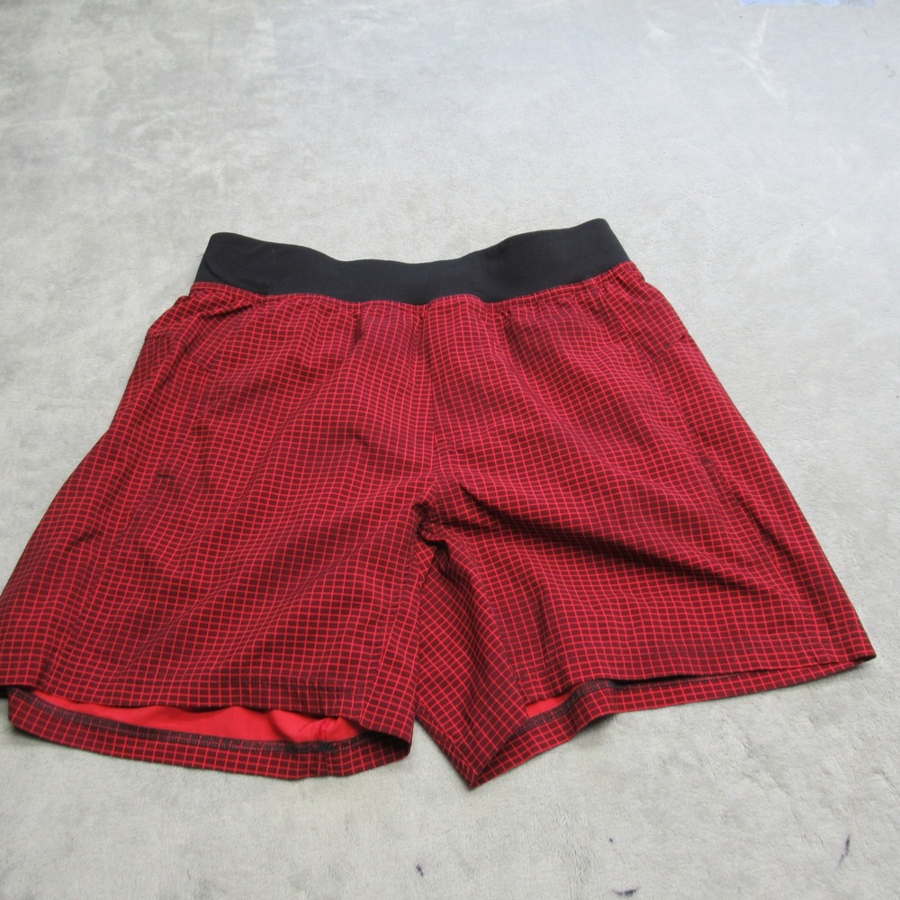 Lululemon Pace Breaker Shorts Mens‎ Medium Red Athletic Performance Lightweight